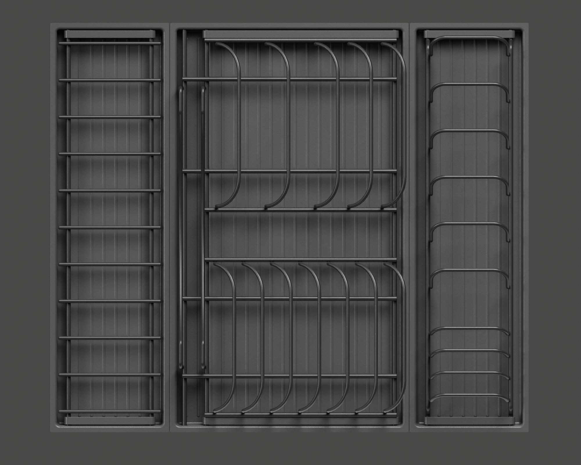 Сушка выдвижная И125 Дайнинг Агент 600 мм передний бортик Kessebohmer | официальный магазин