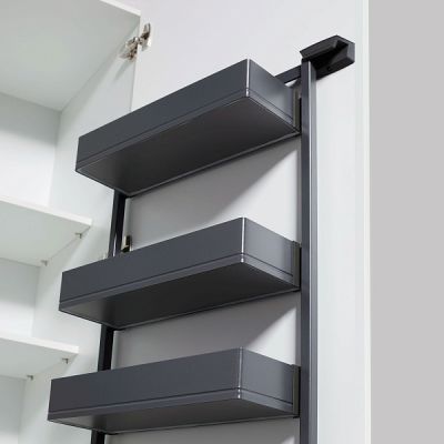 Комплект Тандем Сайд 600 мм, H 1100, Арена ПЬЮР, Рама + 4 полки, цвет АНТРАЦИТ Kessebohmer | официальный магазин
