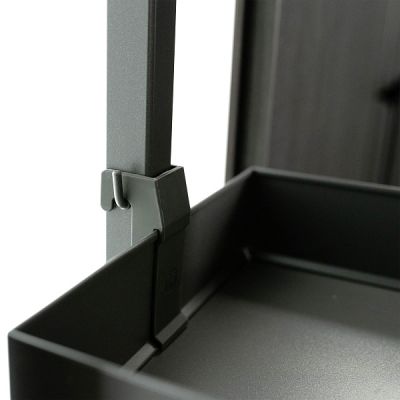 КОМПЛЕКТ ЧВ, Диспенса 90° 150 мм, H 1600-2000, Арена ПЬЮР, 5 полок, цвет АНТРАЦИТ Kessebohmer | официальный магазин