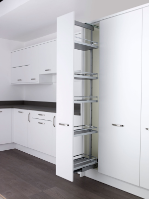 КОМПЛЕКТ ЧВ, Диспенса 90° 150 мм, H 1600-2000, Арена СТИЛЬ, 5 полок, цвет ХРОМ Kessebohmer | официальный магазин